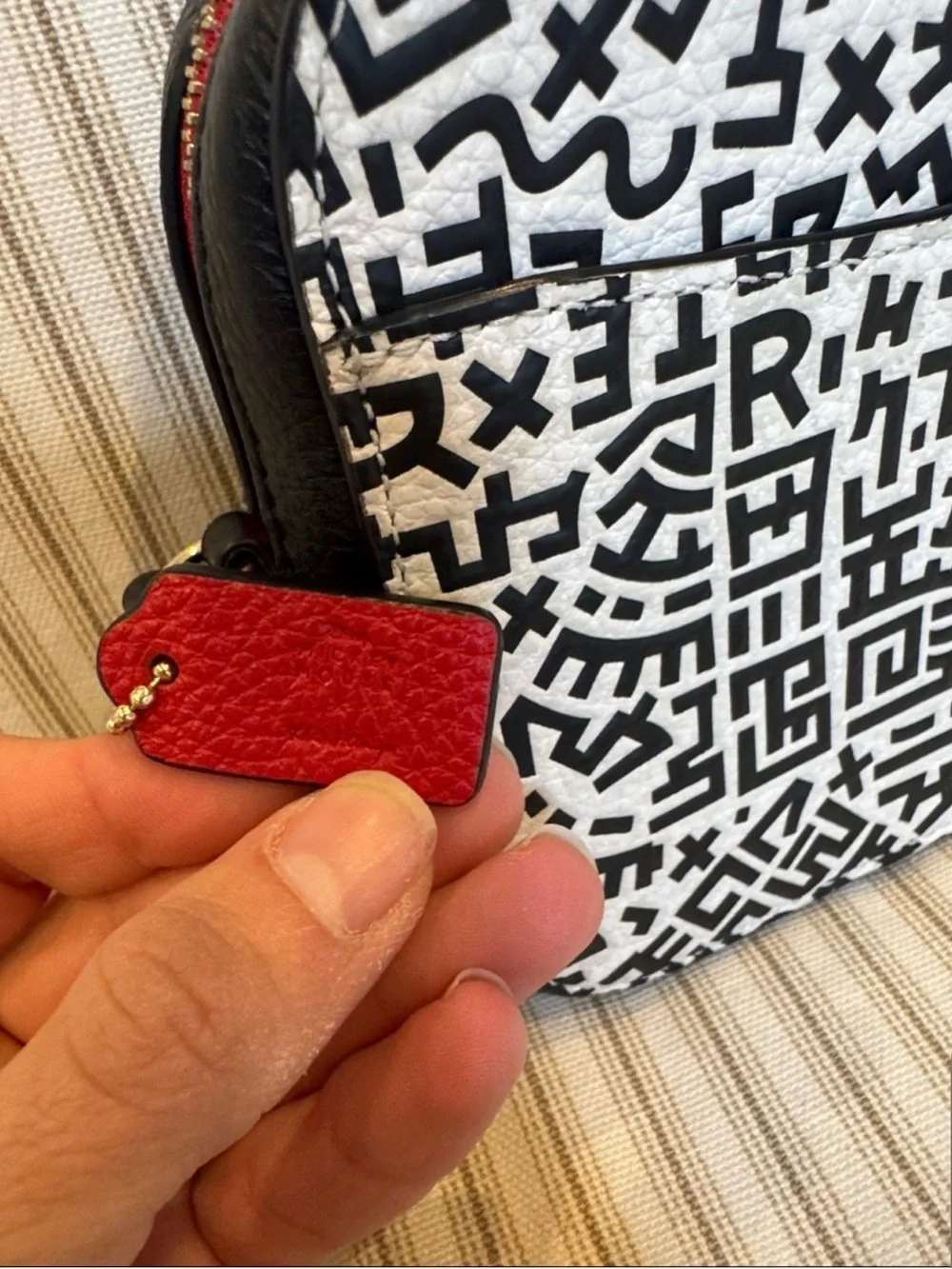 Coach x Mickey Mouse x Keith Haring Mini Camera Crossbody Bag Graffiti NWOT